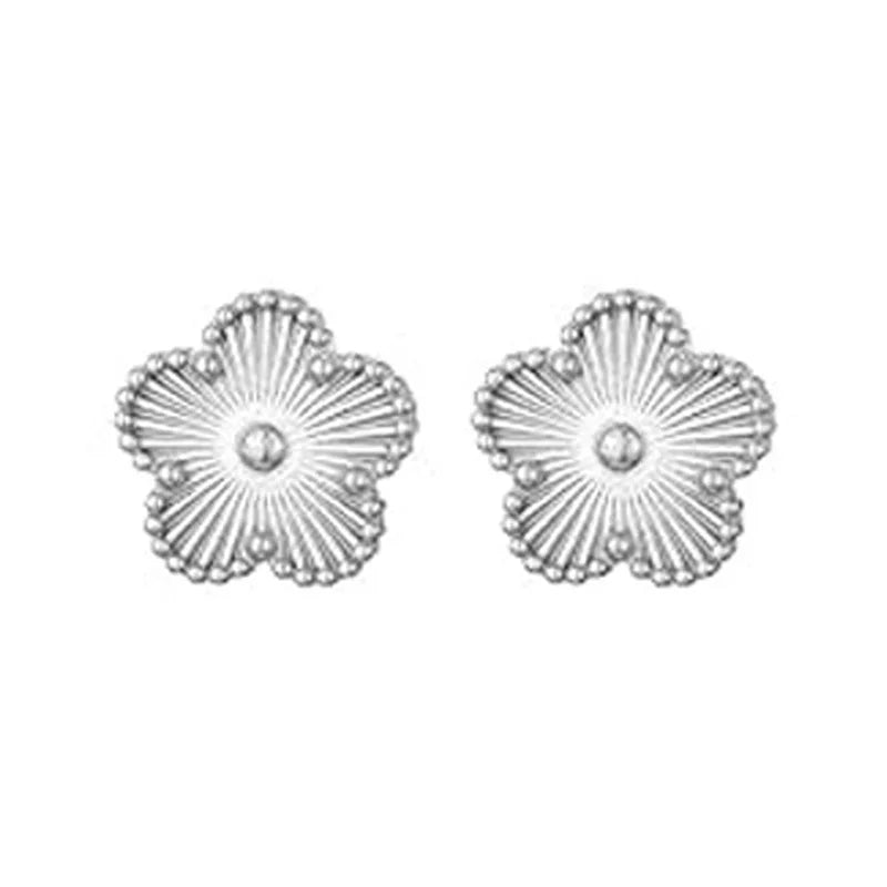 Gold 10 Flower Necklace for Women 14k Gold Plated Stainless Steel Waterproof Jewelry Elegant Clover Pendant Necklace Trend New