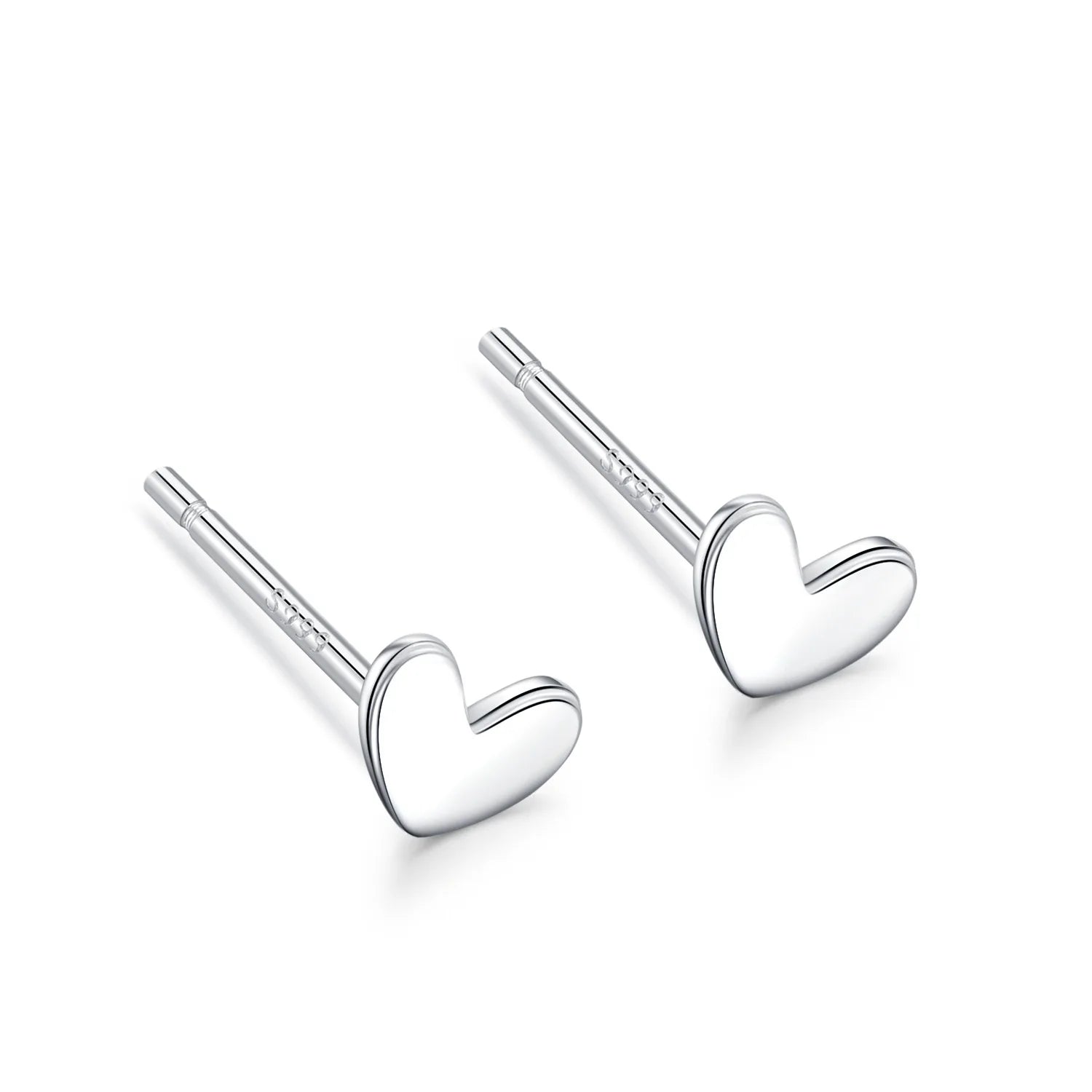 Mini Heart Stud Earrings Hypoallergenic Tiny Small Cartilage Tragus Stud Earrings for Women Teens Girls Teens Silver/Gold